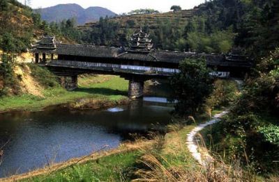 A scenic view of Huaihua Pingtan Fengyuqiao