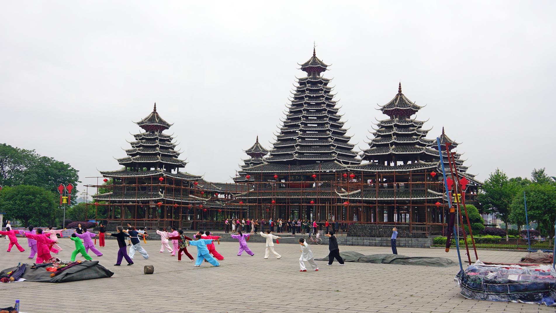 A scenic view of Huaihua Zhijiang Wenmiao