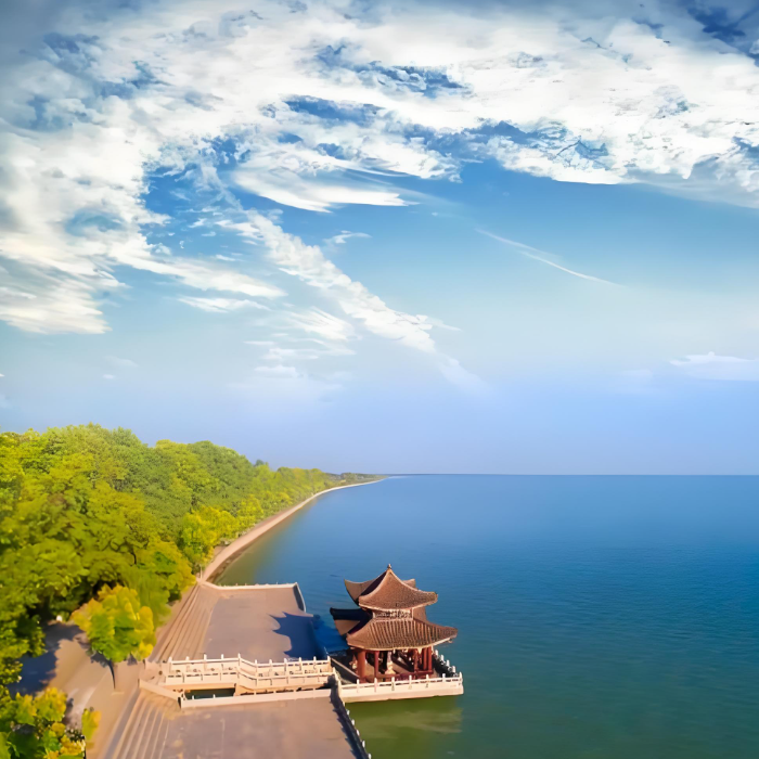 A scenic view of Huainan Anfengtang