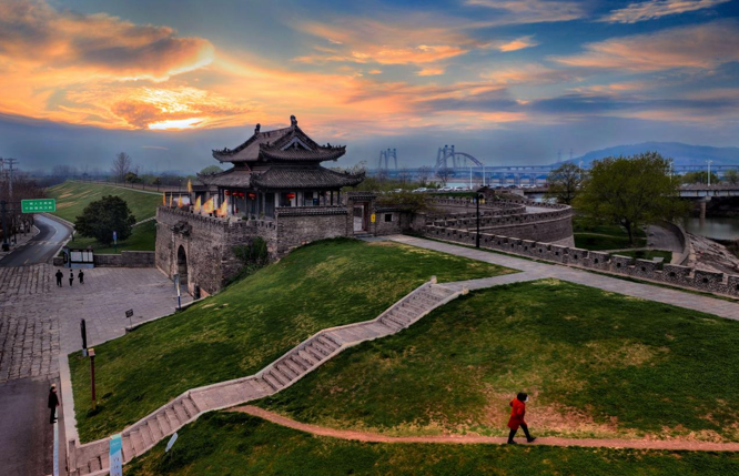 A scenic view of Huainan Shouxian Guchengqiang