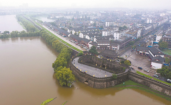 A scenic view of Huainan Shouxian Guchengqiang