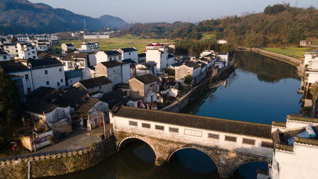 A scenic view of Huangshan Beian Langqiao