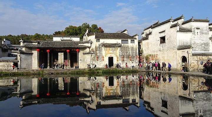A scenic view of Huangshan Beian Langqiao