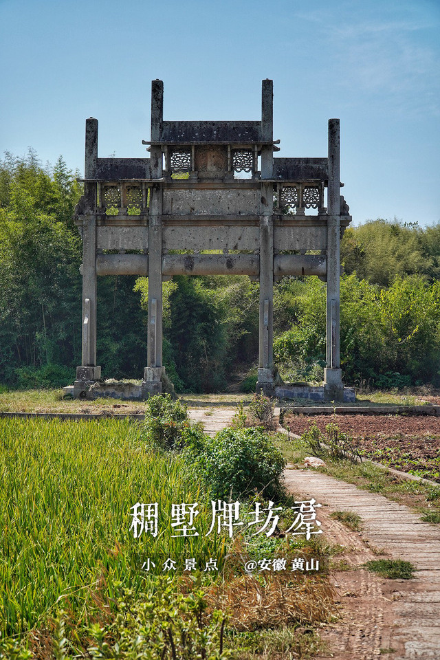 A scenic view of Huangshan Choushu Paifangqun