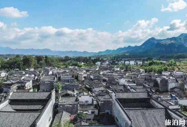 A scenic view of Huangshan Nanping Cun Gu Jianzhuqun
