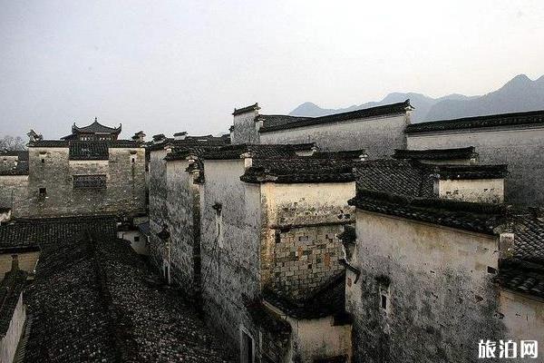 A scenic view of Huangshan Nanping Cun Gu Jianzhuqun