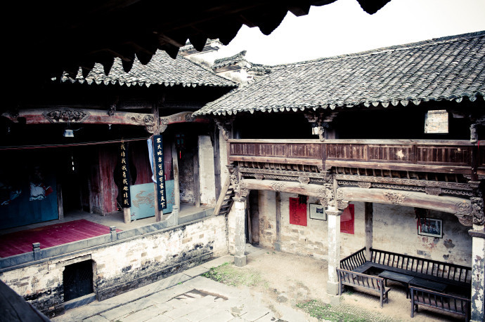 A scenic view of Huangshan Qimen Guxitai