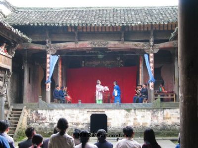 A scenic view of Huangshan Qimen Guxitai
