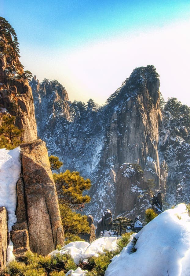 A scenic view of Huangshan Wangyoudun Mu Shike