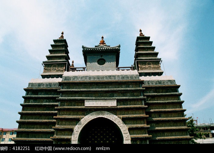 A scenic view of Huhehaote Jingangzuoshelibaota