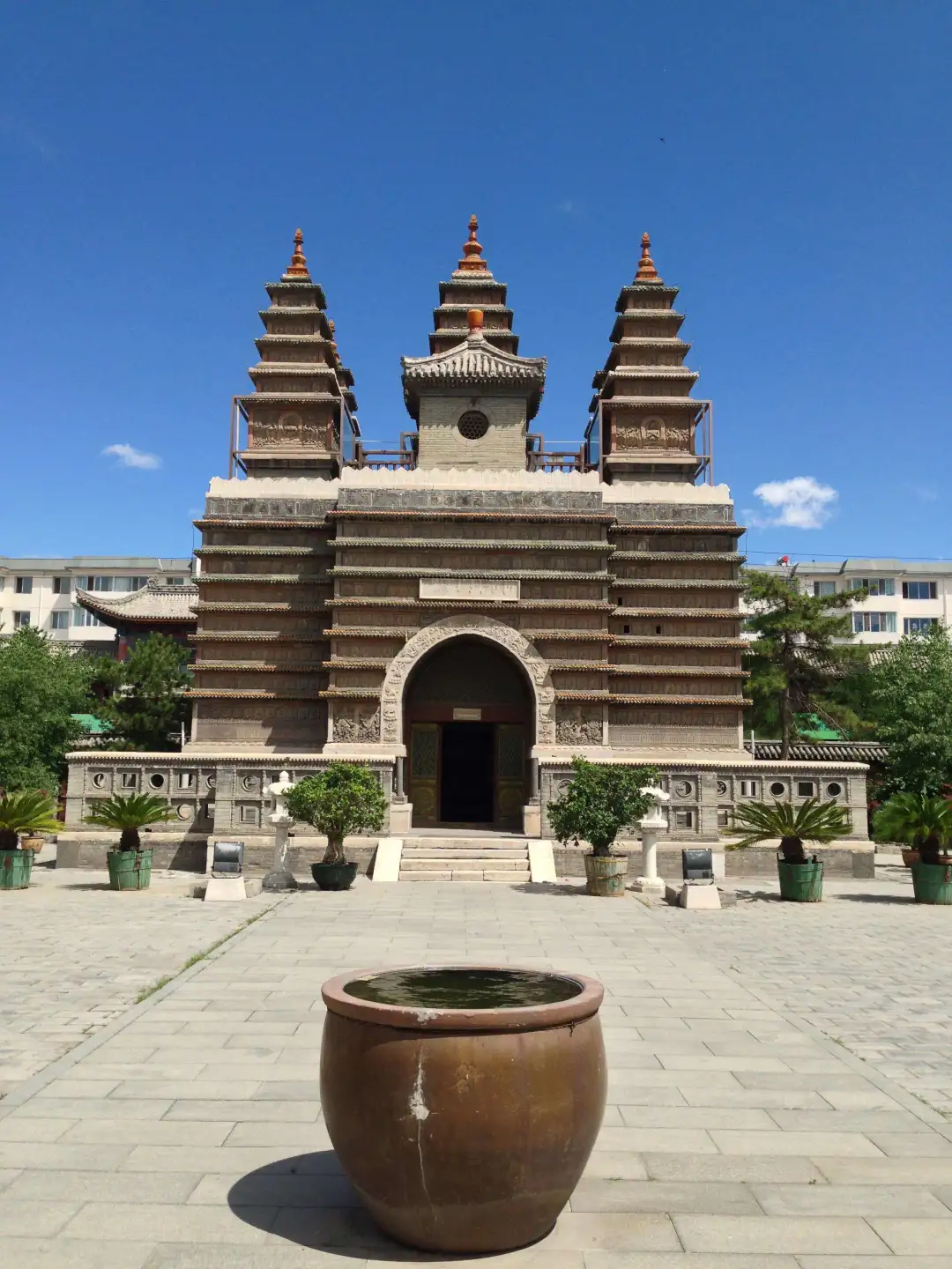 A scenic view of Huhehaote Jingangzuoshelibaota