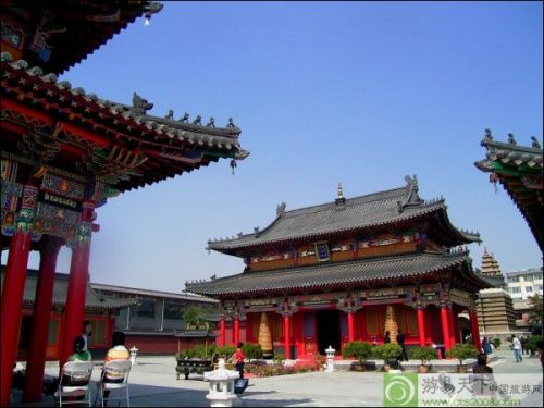 A scenic view of Huhehaote Jingangzuoshelibaota