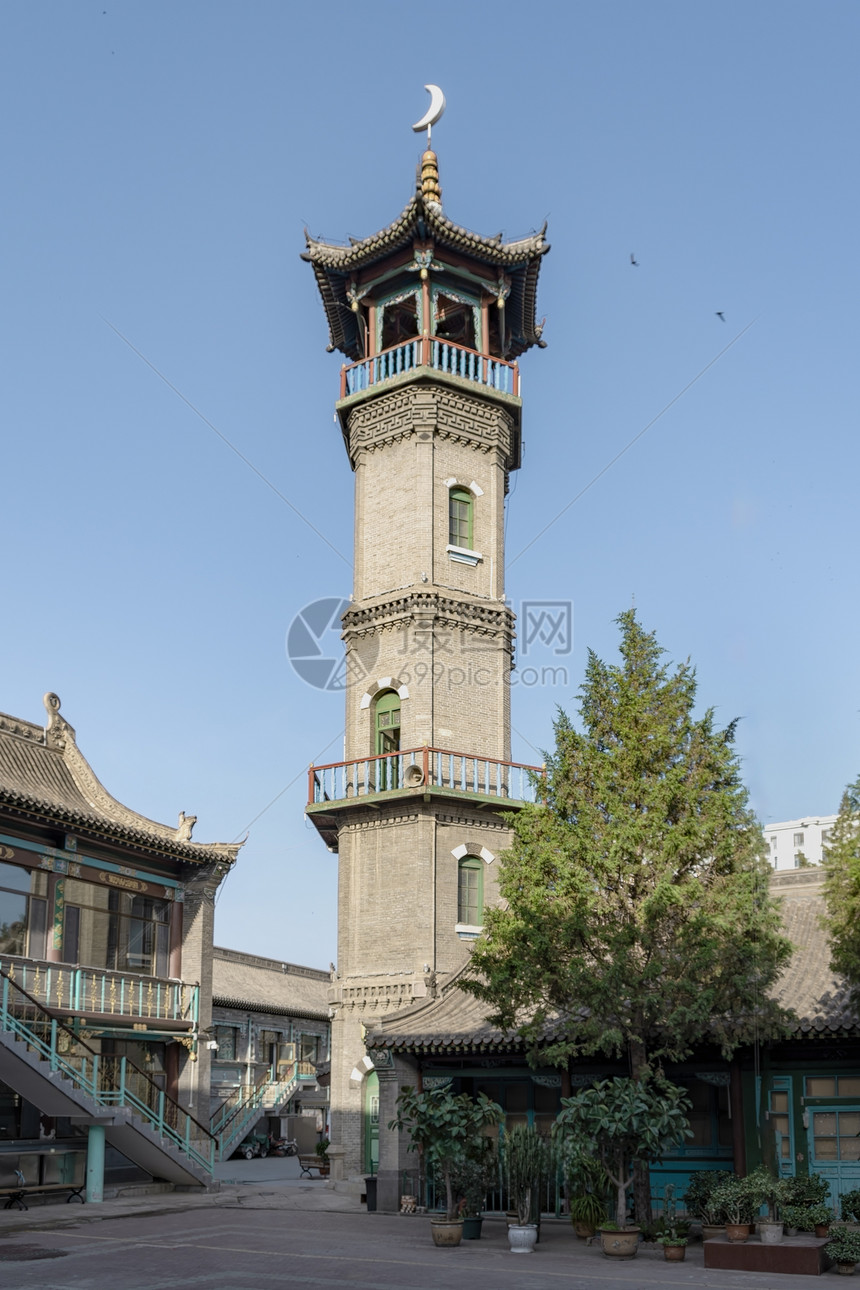 A scenic view of Huhehaote Qingzhendasi
