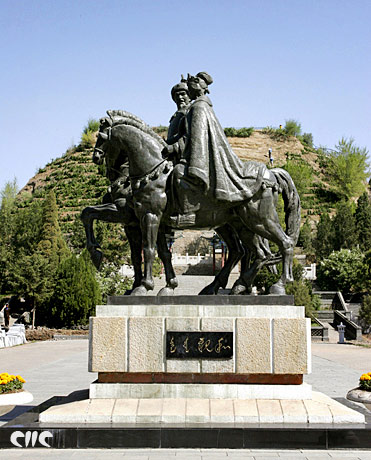 A scenic view of Huhehaote Wangzhaojunmu