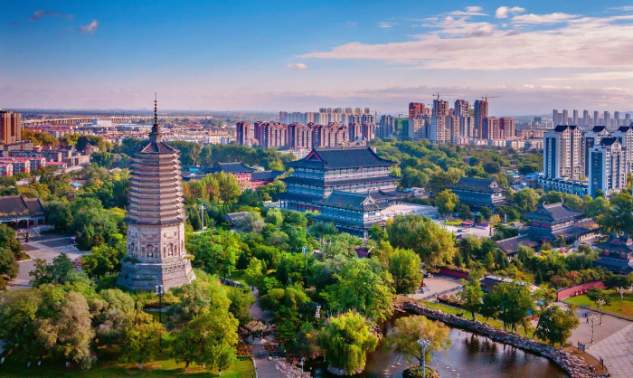 A scenic view of Huludao Baitayu Ta