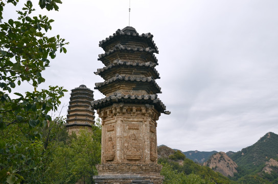 A scenic view of Huludao Miaofengsi Shuangta