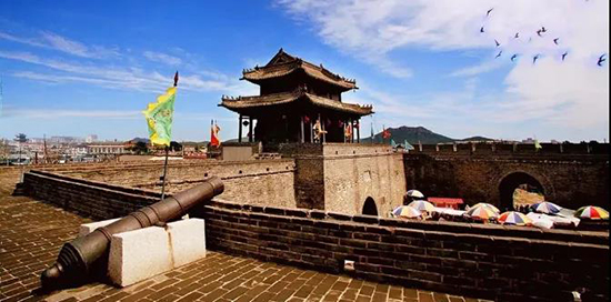 A scenic view of Huludao Xingcheng Gucheng