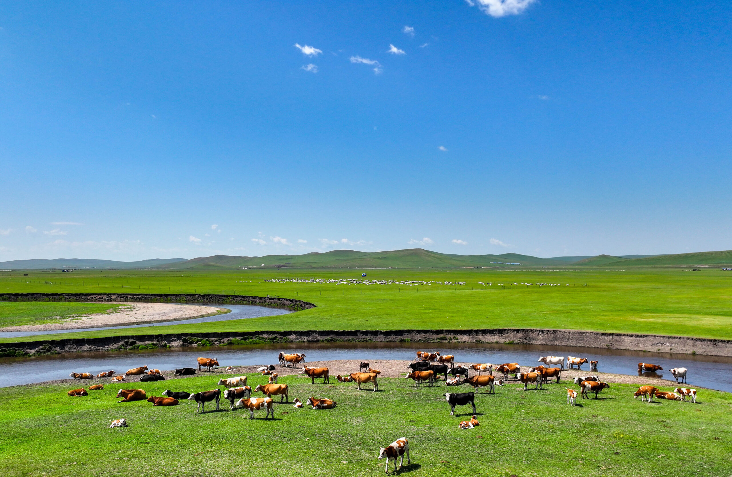 A scenic view of Hulunbuir Huiheshuibayizhi