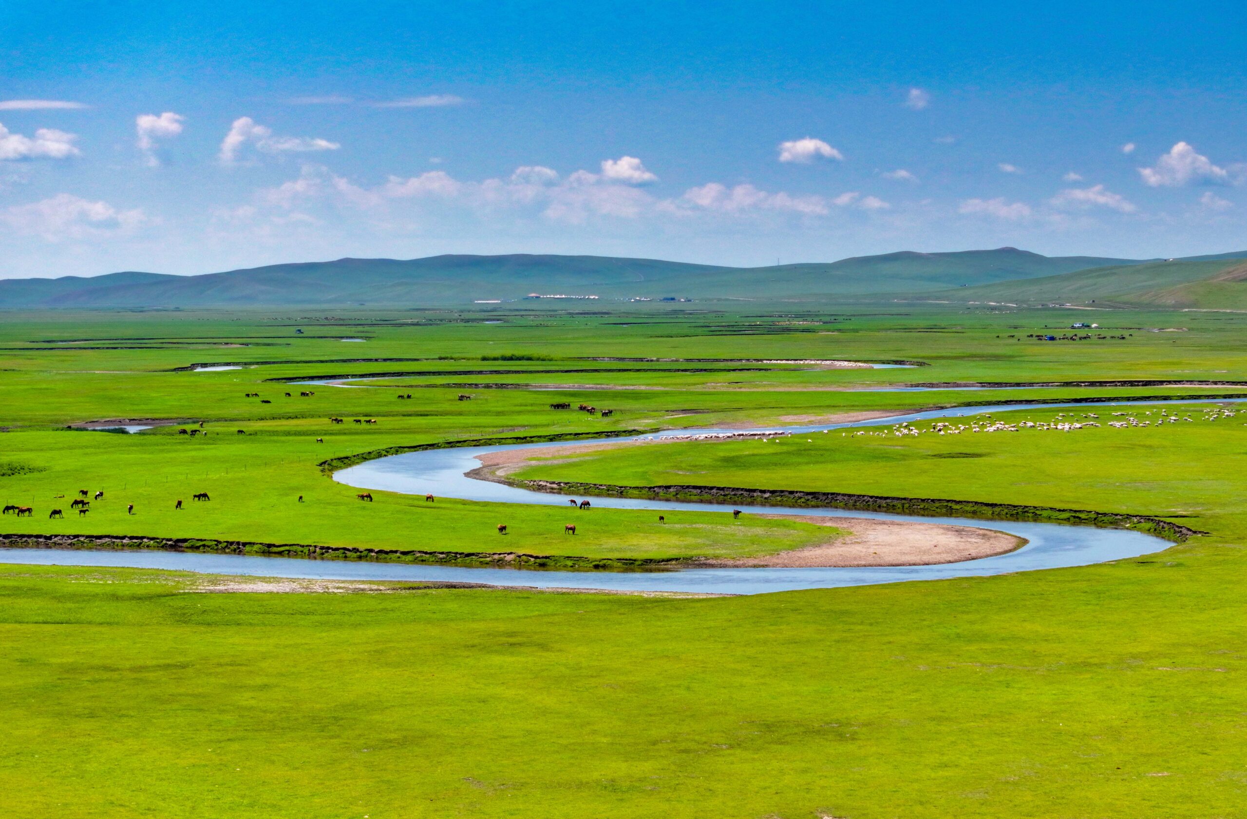 A scenic view of Hulunbuir Huiheshuibayizhi