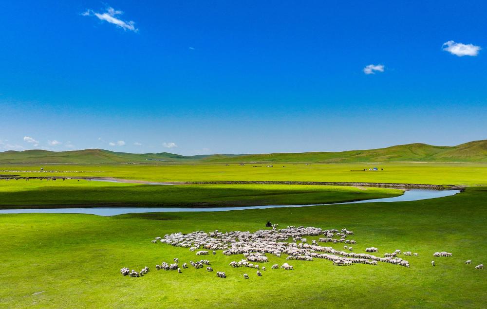 A scenic view of Hulunbuir Huiheshuibayizhi