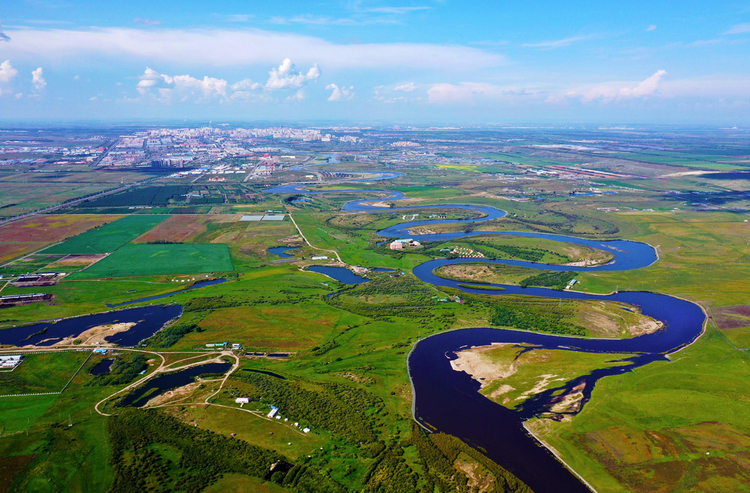 A scenic view of Hulunbuir Xieertalamudi