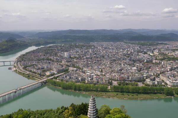 A scenic view of Huzhou Ancheng Chengqiang