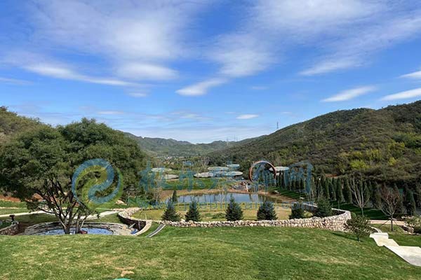A scenic view of Huzhou Anji Gucheng Yizhi Longshan Yueguo Guizu Muqun