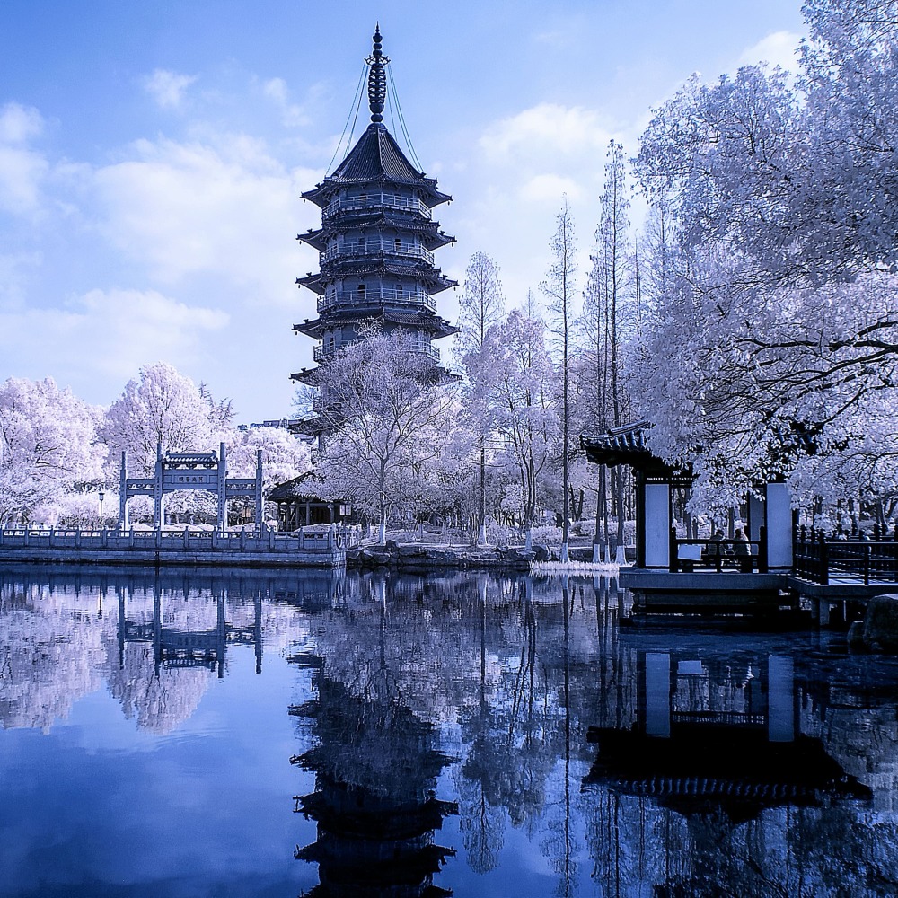 A scenic view of Huzhou Feiyingta
