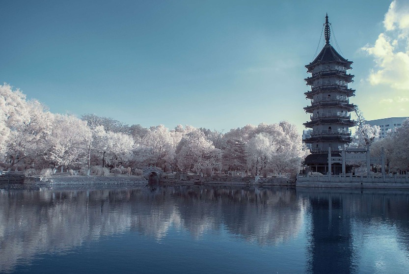A scenic view of Huzhou Feiyingta