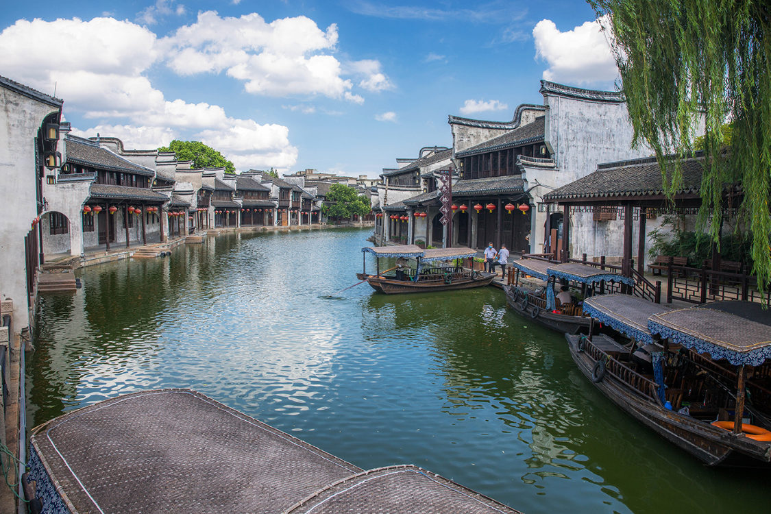 A scenic view of Huzhou Nanxun Zhangshi Jiuzhai Jianzhuqun