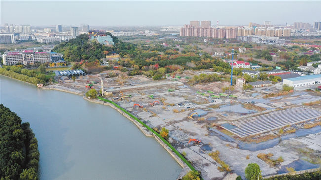A scenic view of Huzhou Pishan Yizhi