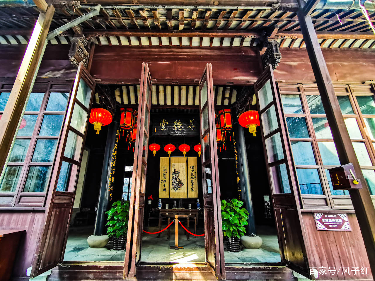 A scenic view of Huzhou Zundetang
