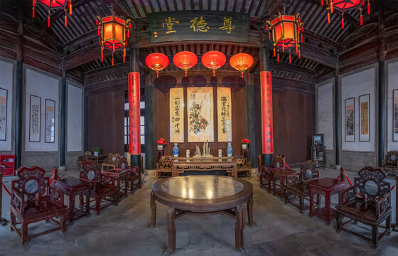 A scenic view of Huzhou Zundetang