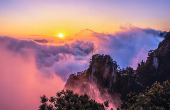 A scenic view of Jian Anfu Kongmiao