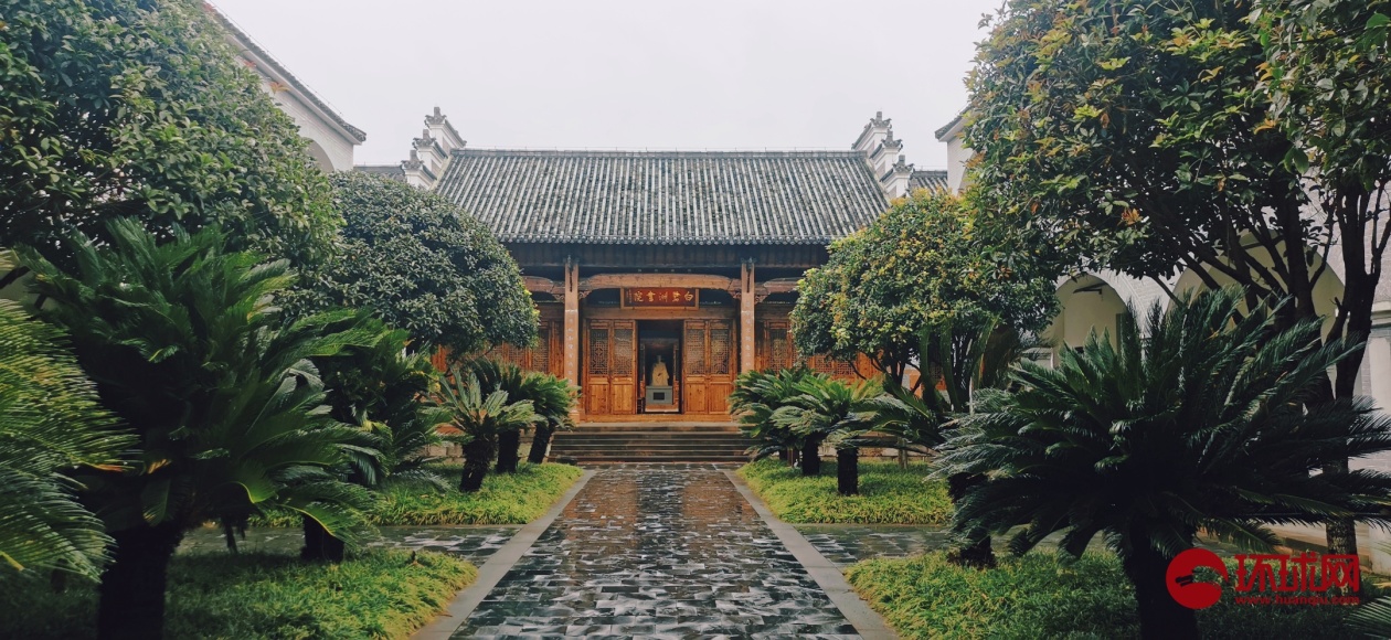 A scenic view of Jian Bailuzhou Shuyuan