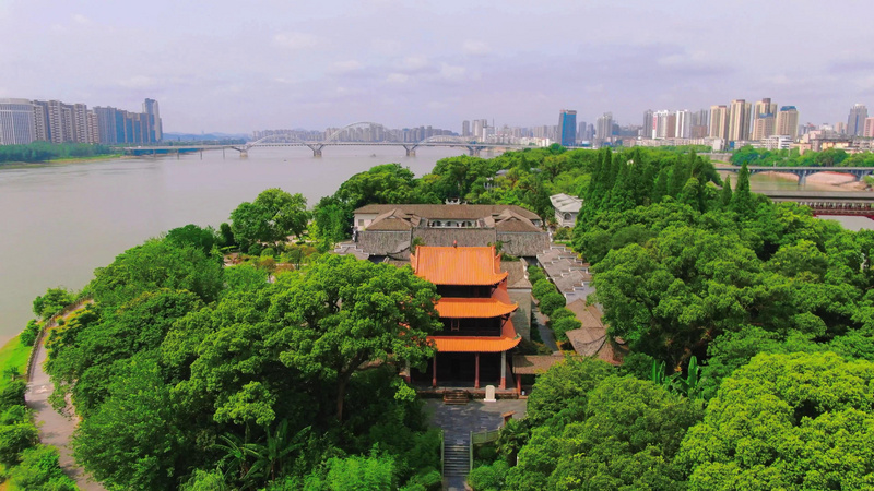 A scenic view of Jian Bailuzhou Shuyuan