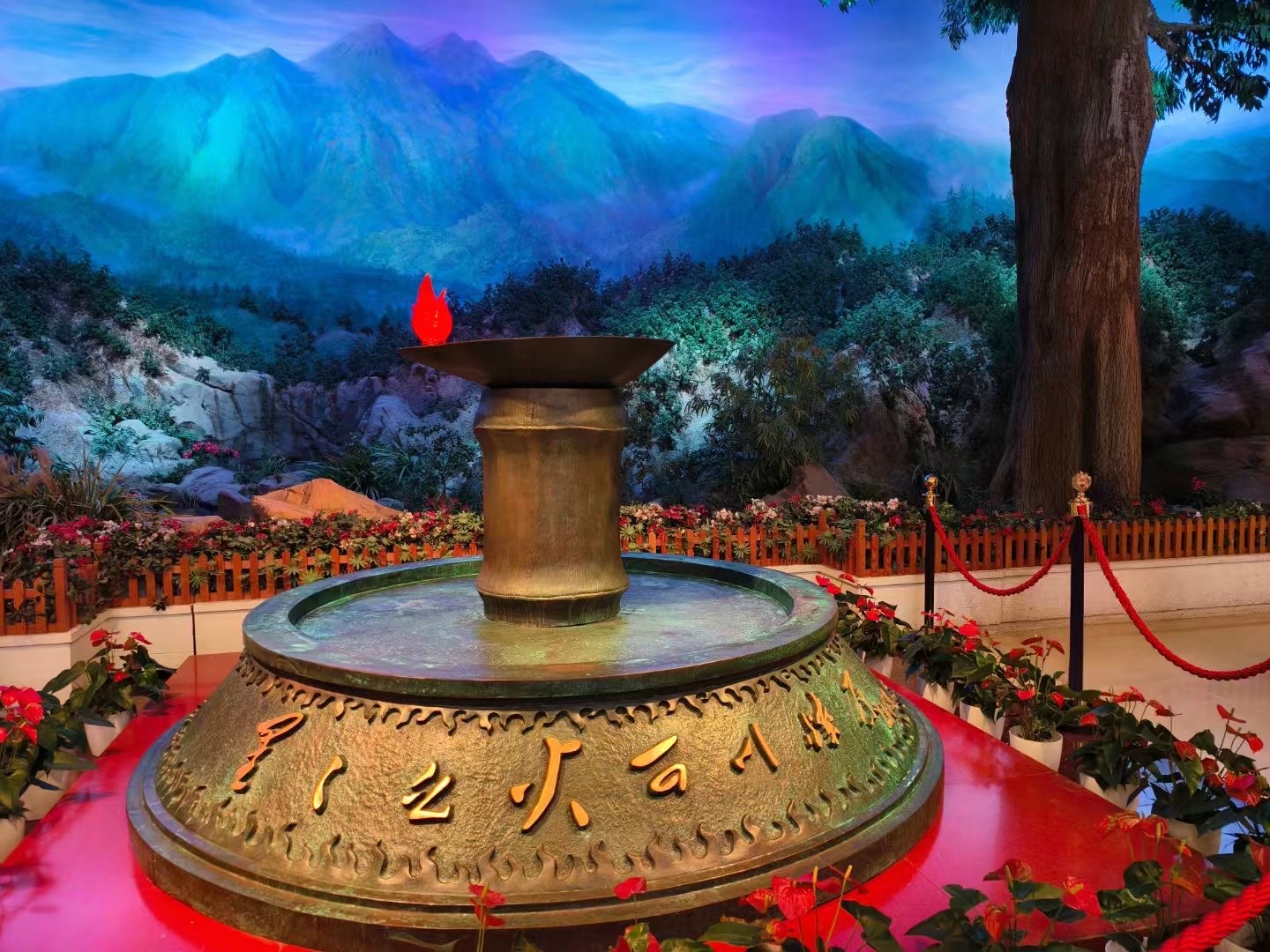 A scenic view of Jian Jinggangshan Geming Yizhi