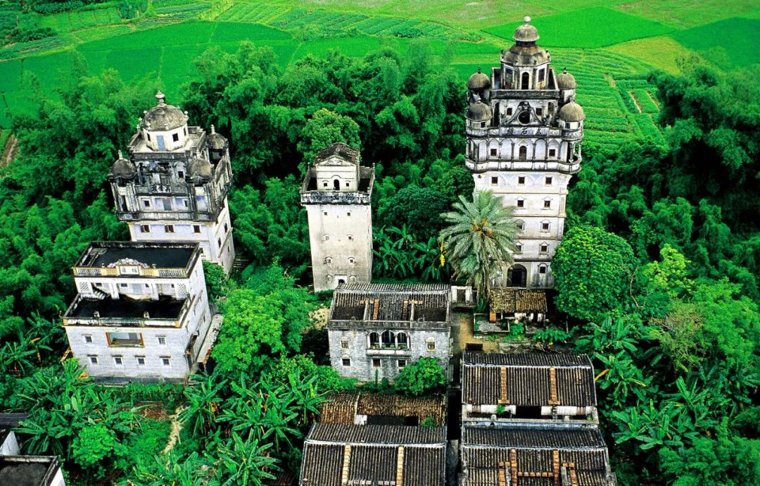 A scenic view of Jiangmen Kaiping Diaolou