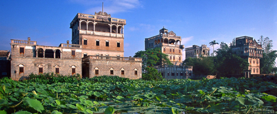 A scenic view of Jiangmen Kaiping Diaolou