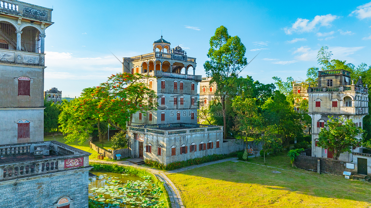 A scenic view of Jiangmen Kaiping Diaolou