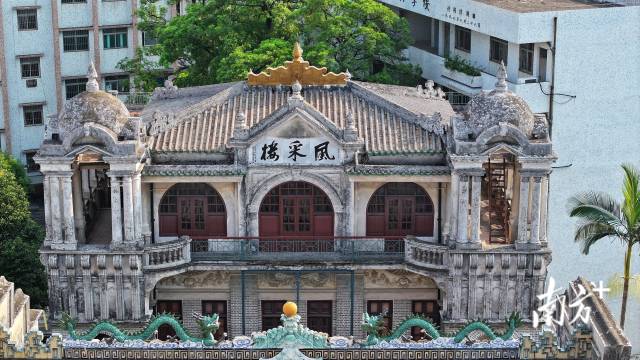 A scenic view of Jiangmen Kaiping Fengcaitang
