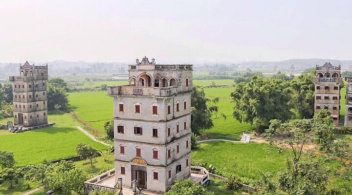 A scenic view of Jiangmen Kaiping Fengcaitang