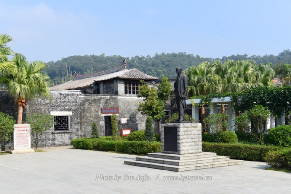 A scenic view of Jiangmen Liangqichao Guju