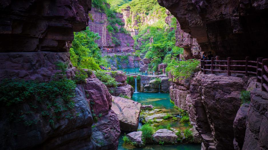 A scenic view of Jiaozuo Awenbei