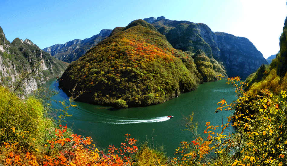 A scenic view of Jiaozuo Qingtianhemoya