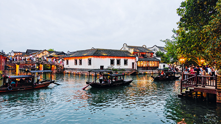 A scenic view of Jiaxing Nanhebang Yizhi