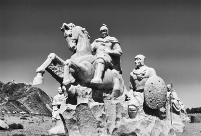 A scenic view of Jiayuguan Heishan Yanhua