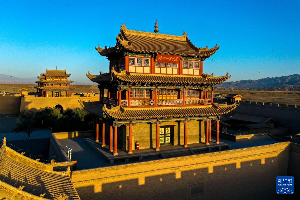 A scenic view of Jiayuguan Wanlichangcheng Jiayuguan