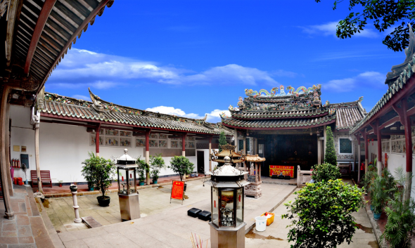 A scenic view of Jieyang Gurong Wumiao