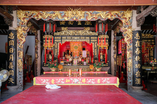 A scenic view of Jieyang Gurong Wumiao